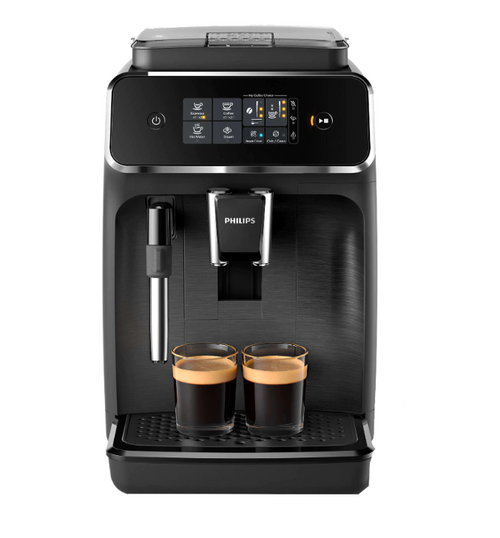 Espressor automat PhiIips EP220 rasnita ceramica, optiune cafea macinata, Negru